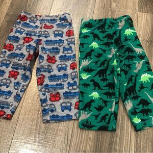 Carter's Pj Bottoms Size 2T Kids Pajama Bottoms - Blue and Green Prints